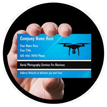 aerial drone photography services business card
