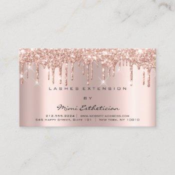 aftercare instructions lash rose gold drips spark business card