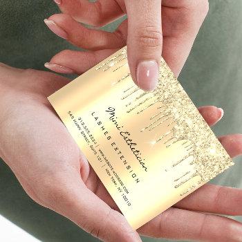 aftercare instructions lash soft gold drips glitte business card
