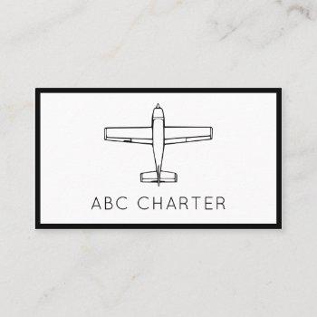 airplane aviation business card