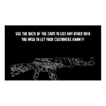 Small Ak 47 Ffl Business Card Back View