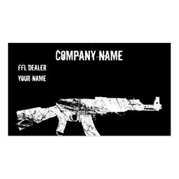Small Ak 47 Ffl Business Card Front View