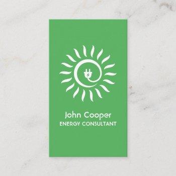 alternative green energy consultant business card