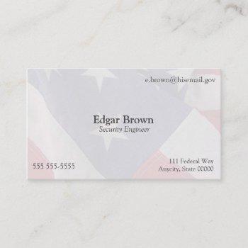 american flag fade template business card