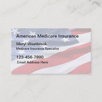 american medicare insurance specialist business card
