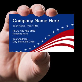american patriotic americana business card