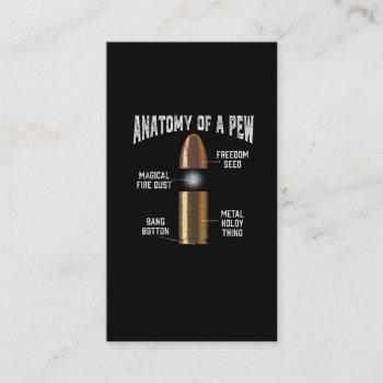 ammunition pew anatomy funny gun bullet weapon business card