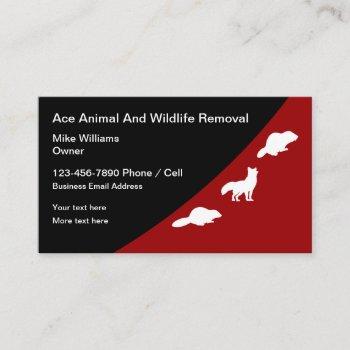 animal and wildlife removal business cards