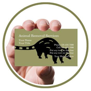 animal removal business cards