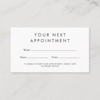 any color custom logo appointment cards