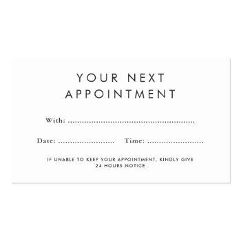 Small Any Color Custom Logo Appointment Cards Front View