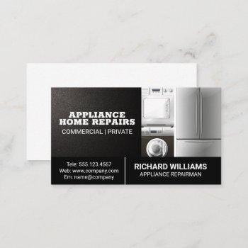 appliance | repair house services business card