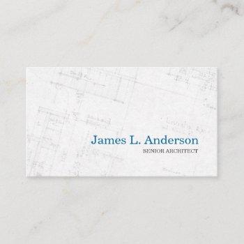 architect - floor plan business card