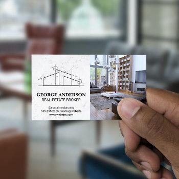 architect house logo | home interior business card