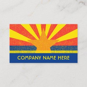 arizona flag business card