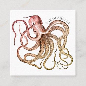 artistic octopus calling card