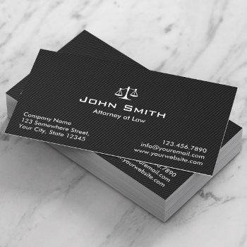 attorney at law black carbon fiber lawyer business card