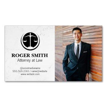 attorney at law | business school business card magnet
