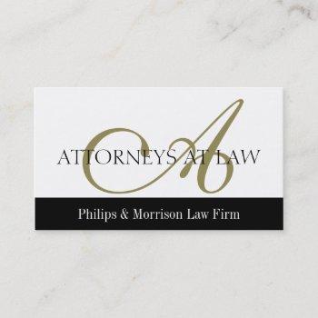 attorney lawyer legal counselor law firm office business card