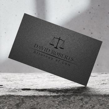 attorney lawyer trendy carbon black professional business card
