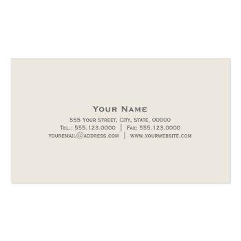 Small Attorney Light Gray Groupon Business Card Back View