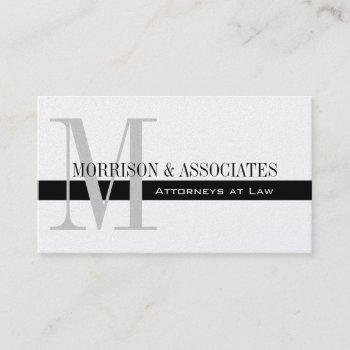 attorney professional business card platinum
