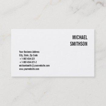 attractive charming black & white business card
