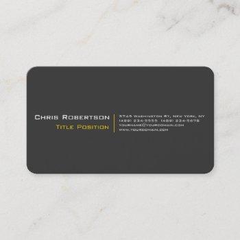 attractive gray yellow charming business card