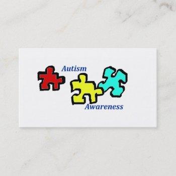 Small Autism Awareness Cards Front View