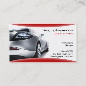 auto cars business card