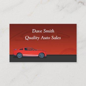 auto dealer business card