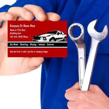 auto detail business cards