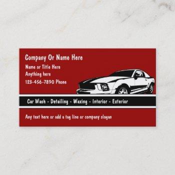 auto detail business cards
