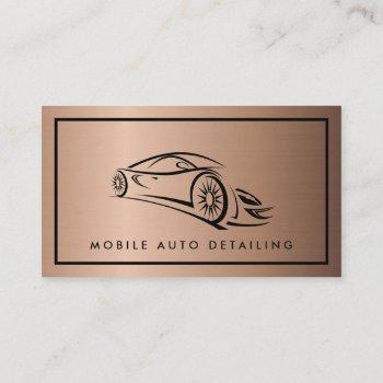 auto detailing, auto repair logo business card
