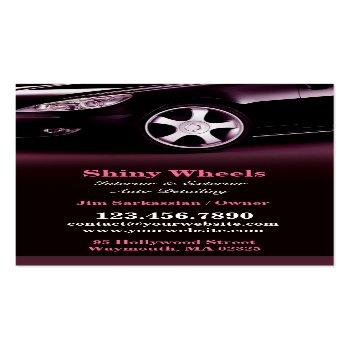 Small Auto Detailing Business Card Front View