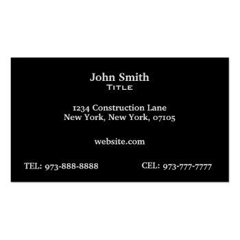 Small Auto Detailing Business Cards Back View