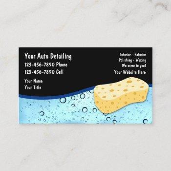 auto detailing business cards