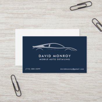 auto mobile car detailing business card