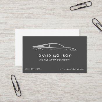 auto mobile detailing business card