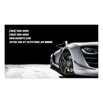 Small Auto Sale Car Dealership Business Card Back View