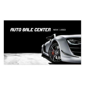 Small Auto Sale Car Dealership Business Card Front View