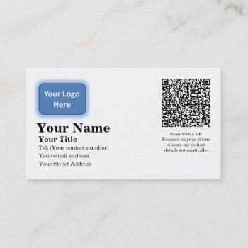 automatic contact details business card