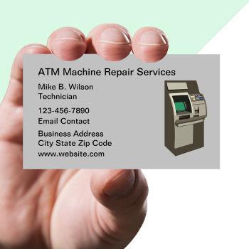 automatic teller machine repair services business card