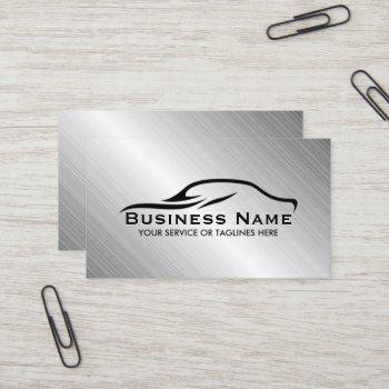 automotive auto repair professional metal car business card