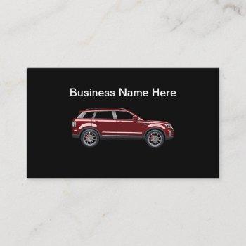 automotive business cards simple design