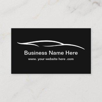 automotive, car detailing business cards