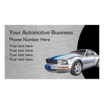 Small Automotive Design Template Business Card Magnet Front View