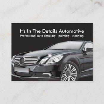 automotive detailing and cleaning business card