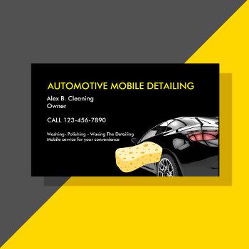 automotive detailing business cards