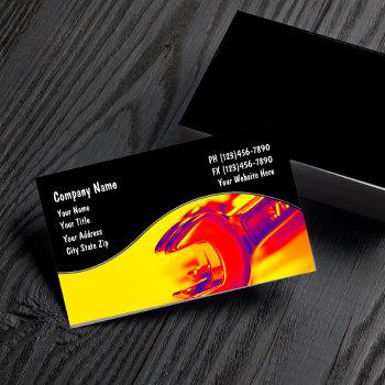 automotive mechanic wrenches theme business card